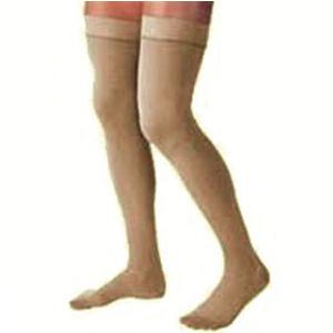 Ultrasheer Thigh w/Sil.Band,20-30,Clsd,Xlg,Suntan